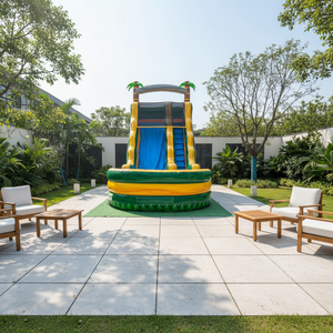 Tobogán Acuático Inflable <span class=keywords><strong>de</strong></span> Grado Comercial, Tobogán Gigante Inflable para Uso en Seco o Mojado, Ideal para Jardín, Fiestas al Aire Libre, <span class=keywords><strong>Alquiler</strong></span> Comercial - Product Image 4