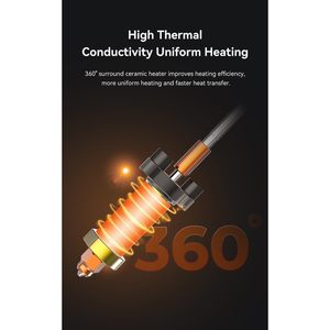 Kit de Hotend con Bloque de Calentamiento Cerámico Creality K2 Plus, Hotend Totalmente Metálico para Impresora 3D - Product Image 3