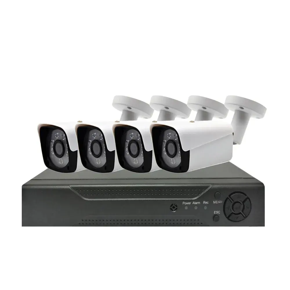 מפעל חיצוני 1080 8MP 5MP 2MP 4CH אבטחה ערכת 4K AHD DVR מצלמה מעקב וידאו 4 ערוצים מערכת מצלמות אבטחה CCTV