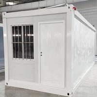 Maison pliante préfabriquée facile à installer de 20 pieds avec 2 chambres, type Z, type X, dortoir, petit appartement, maison conteneur pliable