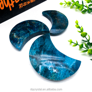 Cristallo <span class=keywords><strong>di</strong></span> Apatite Naturale <span class=keywords><strong>di</strong></span> Alta Qualità, <span class=keywords><strong>Luna</strong></span> <span class=keywords><strong>di</strong></span> Apatite <span class=keywords><strong>Blu</strong></span> Intagliata a Mano, <span class=keywords><strong>Pietra</strong></span> Curativa per Decorazione Casa - Product Image 1