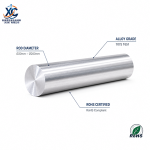 Barra Sólida de Aluminio 7075 T651 de Grado Aeronáutico, Alta Resistencia a la Tracción, para Componentes Aeroespaciales y Piezas de Competición, Longitud Personalizada - Product Image 2