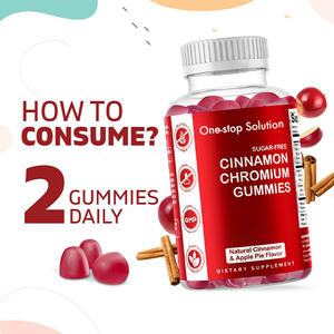 Gommes au chrome sans sucre avec soutien du métabolisme du glucose à la cannelle de Ceylan 2000mg pour adultes - Product Image 2