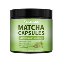 Ausreson OEM Capsules de Matcha : Complément Énergie et Concentration, Soutien Antioxydant, Assistance Métabolique