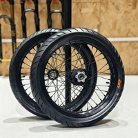 Juego de Ruedas Surron Light Bee X Supermoto de 17 Pulgadas con Bujes CNC 7075, Neumáticos de Calle 70/90-17 90/80-17 para Actualización de Segway X160 X260