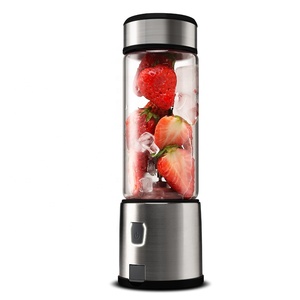 Grosir penghancur es 7.4V blender buah mini blender portabel botol kaca isi ulang pembuat <span class=keywords><strong>smoothie</strong></span> usb Tangan - Product Image 5