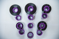 Ruban de codes à barres en résine de cire TTO 33mm * 450M pour personnalisation de la taille d'impression à grande vitesse Videojet Markem