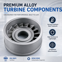 Conjunto de Rueda de Turbina Resistente al Desgaste y al Calor para Minería, Perforación Petrolera y Motores de Vapor - Fundido al Vacío y Tratado Térmicamente