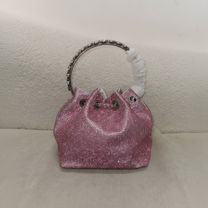 Pochette de soirée robuste en métal avec motif tulipe turque - Product Image 1