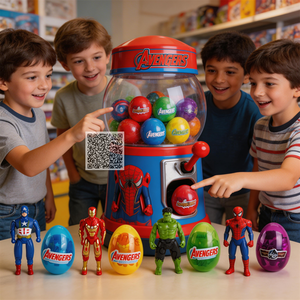 Cadeau cool pour les garçons transformant les super-héros figurine jouet <span class=keywords><strong>spiderman</strong></span> capsule oeuf jouets pour gashapon machine jouets - Product Image 2