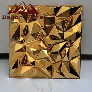 Paneles <span class=keywords><strong>de</strong></span> Pared 3D Modernos <span class=keywords><strong>de</strong></span> PVC con Acabado <span class=keywords><strong>de</strong></span> Espejo Wayon para Decoración <span class=keywords><strong>de</strong></span> <span class=keywords><strong>Interiores</strong></span> en Villas y Apartamentos - Product Image 3