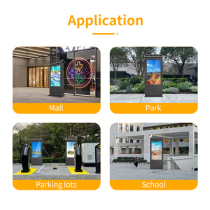 Năng lượng mặt trời Pin Máy nghe nhạc quảng cáo hiển thị biển quảng cáo sàn đứng ngoài trời độ sáng cao ngoài trời kỹ thuật số biển Totem - Product Image 6