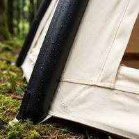 Abri de camping portable Meisu durable et imperméable, double couche, toutes saisons, 5m 6m, base en PVC, ouverture rapide automatique pour la forêt