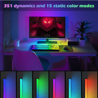 Luz Nocturna Ambiental RGB con Interruptor/Control Remoto, Lámpara de Mesa USB Regulable, Retroiluminación para Smart TV, Monitor de Juegos, Ritmo Sinfónico