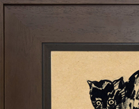 Peinture à l'encre sur toile Sanyu, art mural, style vintage chinois minimaliste, avec cadre, pour la décoration du salon