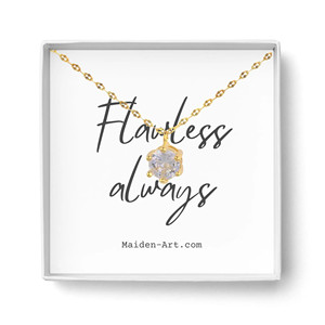 Collar Solitario Chapado en Oro de 14K - Product Image 3