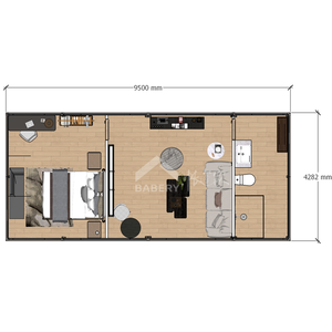 مشروع عطلات فاخر وعصري يحل محل الحاويات الفاخرة مسبقة الصنع ذات الهيكل الفولاذي بغرف فندقية وألواح ساندويتش - Product Image 6