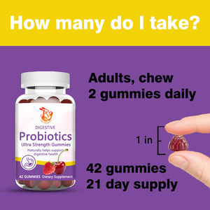 Gomitas Probióticas OEM ODM con Proteína y Sodio, Ayudan Naturalmente a la Salud Digestiva, Sin Sabores Artificiales - Product Image 5