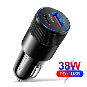 <span class=keywords><strong>Caricabatterie</strong></span> Portatile per Telefono 38W, 2 Porte USB A+C, Caricatore Rapido per Auto Quick Charge 3.0 per iPhone 15 14 13 12 11 - Product Image 5