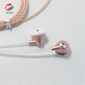 Ibrain Bestseller 2020 FC21-E Auricolari In-Ear in Metallo Oro Rosa <span class=keywords><strong>con</strong></span> Tubo d'Aria e <span class=keywords><strong>Jack</strong></span> da 3,5mm, <span class=keywords><strong>Cuffie</strong></span> Anti-Radiazioni - Product Image 5