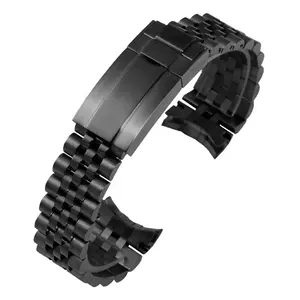 Stock Luxo 20MM Solid Stainless Steel Jubilee Bracelet para relógio Rollex