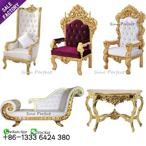 Chaise de trône royale blanche, location pour mariage - Product Image 6