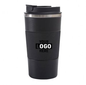 Custom Logo Wholesale Double Wall 304 Stainless Steel <b>Insulated</b> Coffee <b>Mug</b> with Silicone Sleeve Reusable Travel Tumbler - Product Image 3
