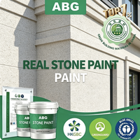 Peinture à base d'eau pour pierre avec sable composite mélangé pour les surfaces extérieures des murs de villas en pente de montagne