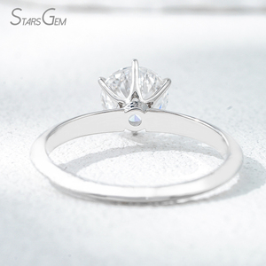 Anello di Fidanzamento in Oro Massiccio 18k con Diamante Sintetico CVD HPHT Certificato IGI da 1 Carato, Gioiello per Donne - Product Image 3