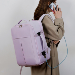 Sac à dos extensible à grande capacité avec logo personnalisé, imperméable, en Oxford, pour les voyages d'affaires, avec port de charge USB - Product Image 5