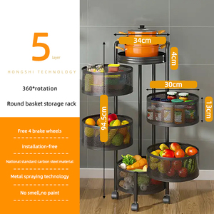 Nouveau produit <span class=keywords><strong>chariot</strong></span> <span class=keywords><strong>à</strong></span> roulettes multifonctionnel en métal rotation <span class=keywords><strong>à</strong></span> 360 degrés cuisine support de stockage de condiments <span class=keywords><strong>chariot</strong></span> <span class=keywords><strong>à</strong></span> fruits et <span class=keywords><strong>légumes</strong></span> - Product Image 1