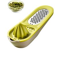 Presse-agrumes créatif multifonctionnel 2-en-1 Gadget de cuisine Presse-agrumes au citron Fruit au melon Râpe à fil