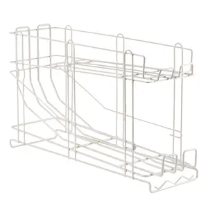 מטבח חוט אחסון מתכת תרסיס צבע יכול Rack תצוגת Stand