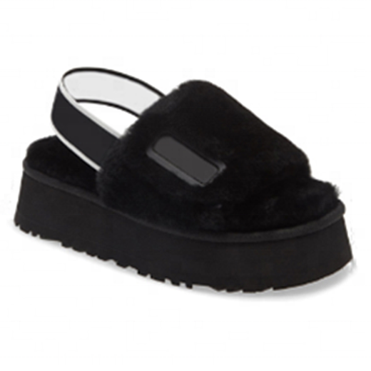 Китай, оптовая продажа, индивидуальный заказ 2020, Buchuan, новый стиль, мягкие Меховые сланцы, сандалии на платформе и толстой подошве, женские сланцы/красивая женская обувь