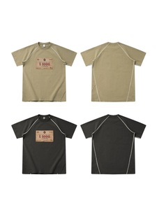 Camiseta deportiva retro de manga corta con inserciones en los hombros, novedad de verano 2026, camiseta informal para actividades al aire libre, venta al por mayor. - Product Image 2
