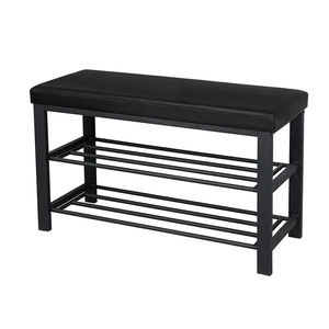 Porte-chaussures en acier inoxydable à 2 couches de haute qualité <span class=keywords><strong>Console</strong></span> moderne banquette en métal pour chambre ou salon meubles de maison - Product Image 4