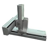Guide linéaire à vis à billes CNC à commande PLC de haute précision, glissière XY multi-axes, portique, assemblage libre, engrenage en aluminium, roulement, moteur
