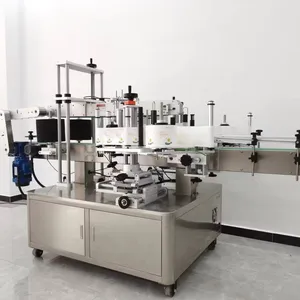 Full automatic round bottle labeling machine High speed labeling machine with batch number printing