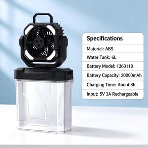 Deal Orange Cool Mist <b>Table</b> Desk Fan For Home Office Battery <b>Mini</b> Portable Desk Fan Orange Desk Fan - Product Image 1