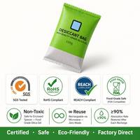Absorbeur d'humidité en gel de silice rechargeable avec indicateur, pour sacs photo et appareils électroniques, déshydratant réactivable, fabrication OEM, taille personnalisée