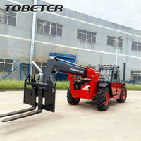 Chariot télescopique 5 tonnes 5000 kg, hauteur de levage 7 m, diesel, 4 roues motrices, certifié CE, Euro 5, pour usage industriel et de construction