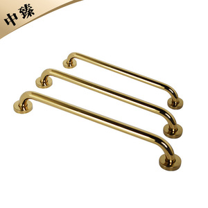 Zhongzhen <b>Bathtub</b> Grab Bar 30cm 40cm 50cm 60cm Gold Plated Stainless Steel Bathroom Safety <b>Handle</b> For Elderly - Product Image 5