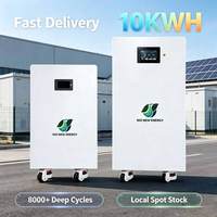 Batterie murale Power Wall 10kWh 15kWh 20kWh 51.2V 200Ah LiFePO4 Système de stockage d'énergie domestique BMS CE