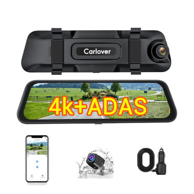 FHd 4k Drive Recorder Dvr Dash Camera Front and Rear View Dash Cam 4K Mirror Dashcam Rear View Mirror Camera Dashcam for Car