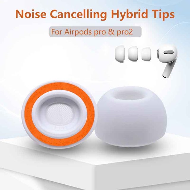 Hybrid Tips Ultra V2.0 Memory Foam Ear Tips With Silicone Shield Earbuds Earplugs Comfortable Replacement Tip for Airpods Pro