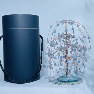 Arbre naturel à sept chakras Reiki guérison pierre précieuse arbre de vie cristal bonsaï Fortune arbre d'argent pour la bonne chance pour les cadeaux - Product Image 6