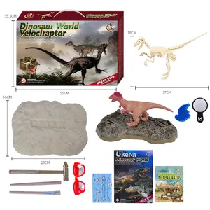 K727 fabricants de gros cadeaux populaires pour la fête des enfants jouets éducatifs gros dino kit d'excavation archéologique