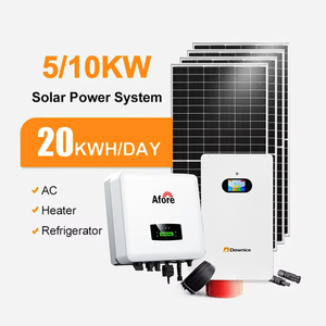 5kw 10kw hepsi bir arada güneş sistemi invertörü 10kw lityum pil ev enerji depolama sistemleri 10kwh komple kiti güneş panelleri - Product Image 1