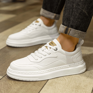 2024 OEM bajo moq hombres zapatillas <span class=keywords><strong>de</strong></span> calidad Zapatillas Hombre <span class=keywords><strong>Zapatos</strong></span> color blanco personalizado mejor venta casual calzado <span class=keywords><strong>de</strong></span> cuero artificial - Product Image 5