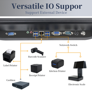 Système de point de vente Gilong GL-G170 Windows 10 avec écran tactile, processeur Intel I5, imprimante, <span class=keywords><strong>lecteur</strong></span> de codes-barres, pour les petites entreprises - Product Image 4
